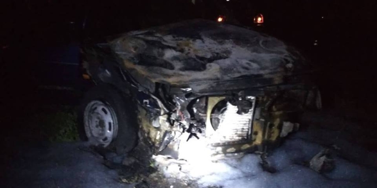 За вчерашний день на Николаевщине дважды тушили автомобили после ДТП