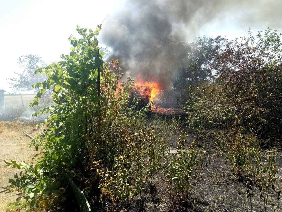 Николаевские спасатели за сутки четыре раза тушили пожары во дворах частных домов и на дачах 3