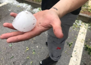 В Словении выпал град размером с теннисный мяч