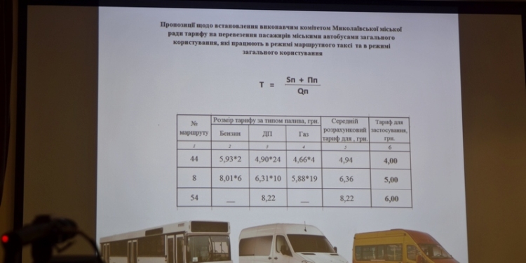 4, 5, 6: в Николаевском горисполкоме назвали новые тарифы на проезд в маршрутках