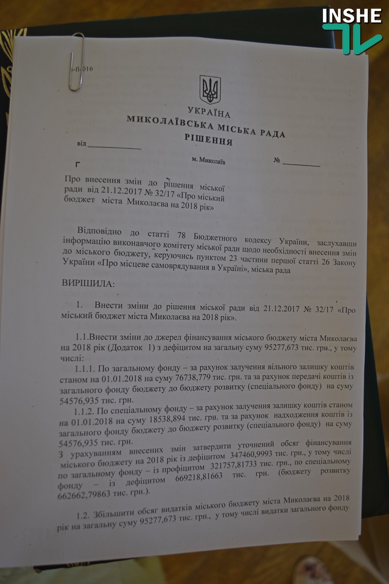 Исполком горсовета Николаева согласовал проект сессии по распределению 95 миллионов на районы и Департамент ЖКХ 3