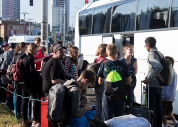 В Киеве водитель автобуса с детьми, умер за рулем во время движения