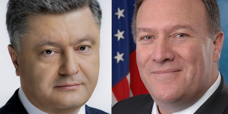Порошенко обсудил с Помпео антироссийские санкции и скоординировал позицию по делу рейса MH17