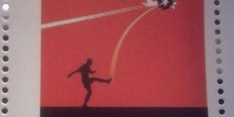 В Голландии нас поняли – там напечатали марку с рисунком украинца, объясняющим правильность бойкота чемпионата мира по футболу в России