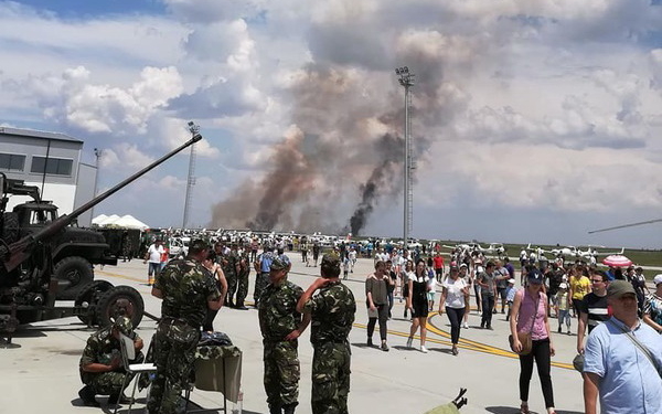 Показательные выступления: в Румынии  разбился истребитель МиГ-21