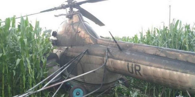 Под Черниговом вертолет обесточил пять сел