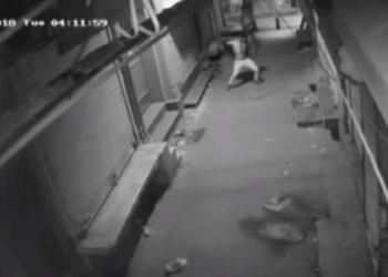 Может, это был ритуальный танец? В Индии вор станцевал перед тем, как с подельником взломал дверь магазина