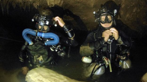 Украинские дайверы участвовали в спасательной операции футбольной команды в пещере Таиланда 3