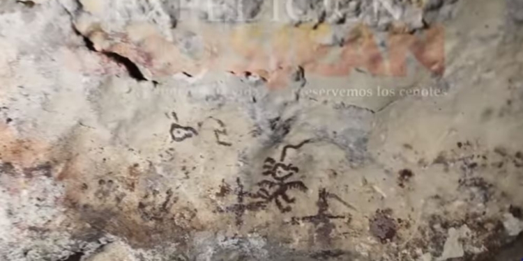 На Юкатане нашли пещеру майя с удивительными рисунками