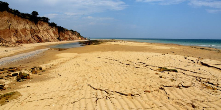 В Одесской области сошел оползень и поднялось морское дно