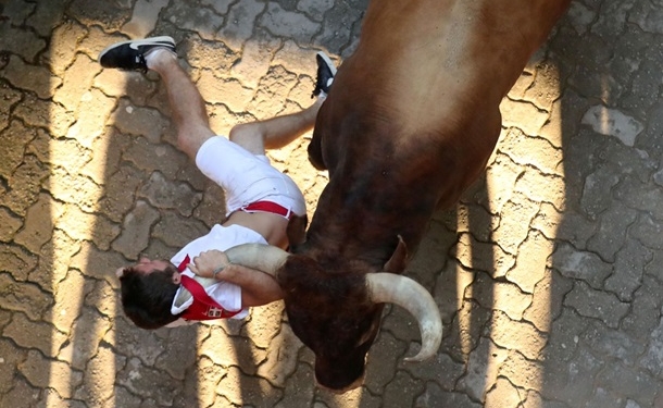 В забеге быков в Испании пострадали 28 человек