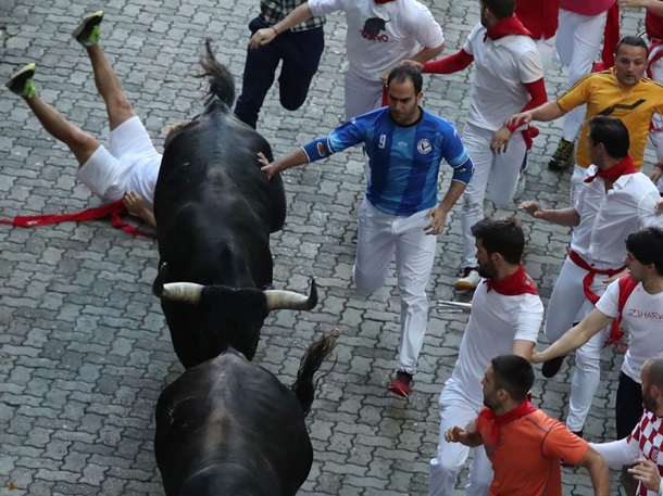 В забеге быков в Испании пострадали 28 человек 5