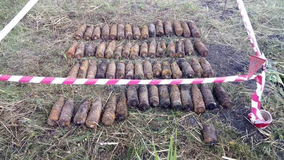В Казанковском районе Николаевщины обнаружено 60 артиллерийских снарядов 5