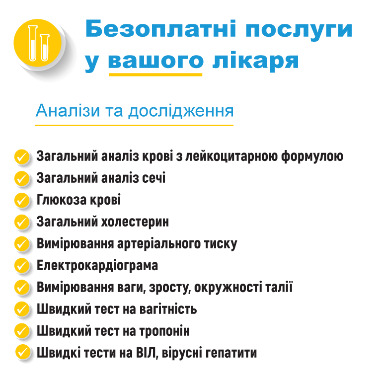 В МОЗ Украины сообщили, какие услуги будут бесплатные в рамках следующего этапа медреформы 10