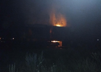 Возле Вознесенска во время движения загорелся тепловоз