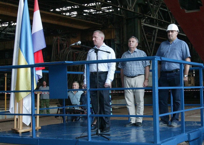 На заводе Новинского в Николаеве заложили для голландцев танкер-химовоз «Nebraska» 7