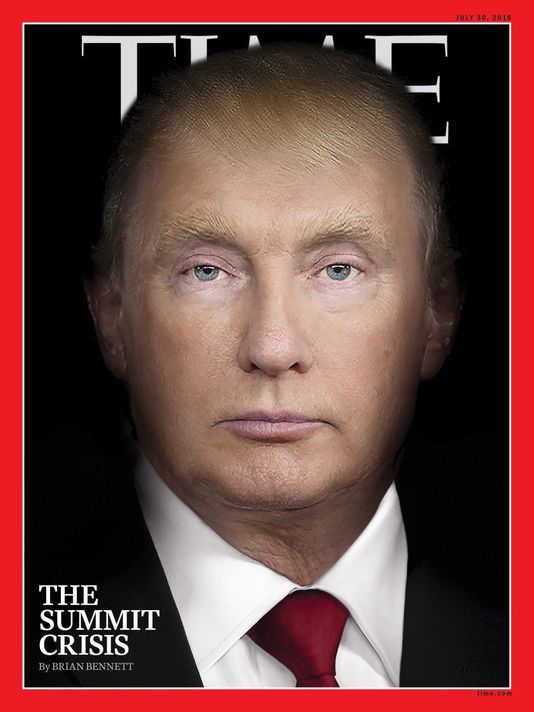 Журнал Time совместил на обложке лица Трампа и Путина 1