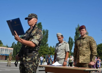 Выпускники военной кафедры ННУ им.В.Сухомлинского присягали на верность украинскому народу в «79-ке»
