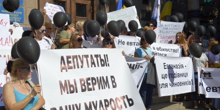“Депутаты! Мы верим в вашу мудрость”: в Николаеве горожане выступили против эвтаназии собак