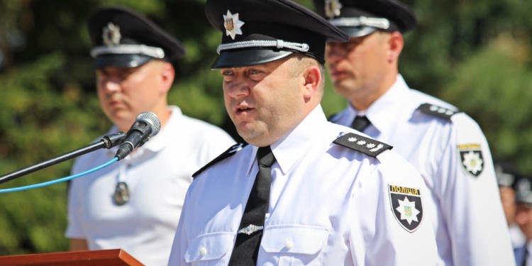 В третью годовщину создания Нацполиции Сенкевич пожелал, чтобы полицейские лучше боролись с вандалами