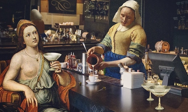 Украинская художница перенесла героев классической живописи в современный мир