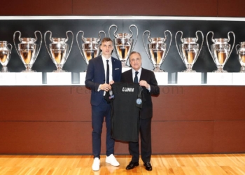 Мадридский «Реал» презентовал украинского вратаря Лунина