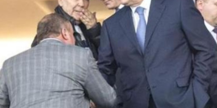 Януковича заметили на матче Испания – Россия