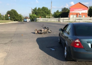 На Николаевщине еще один мотоциклист пострадал в ДТП