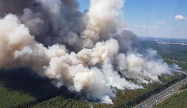 Лесной пожар в Германии: поселок под Берлином могут эвакуировать