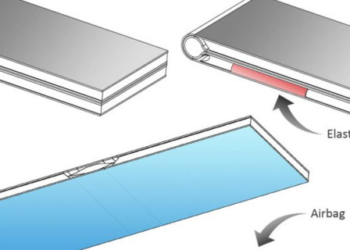 В Китае запатентовали сгибающиеся смартфоны с воздушной подушкой