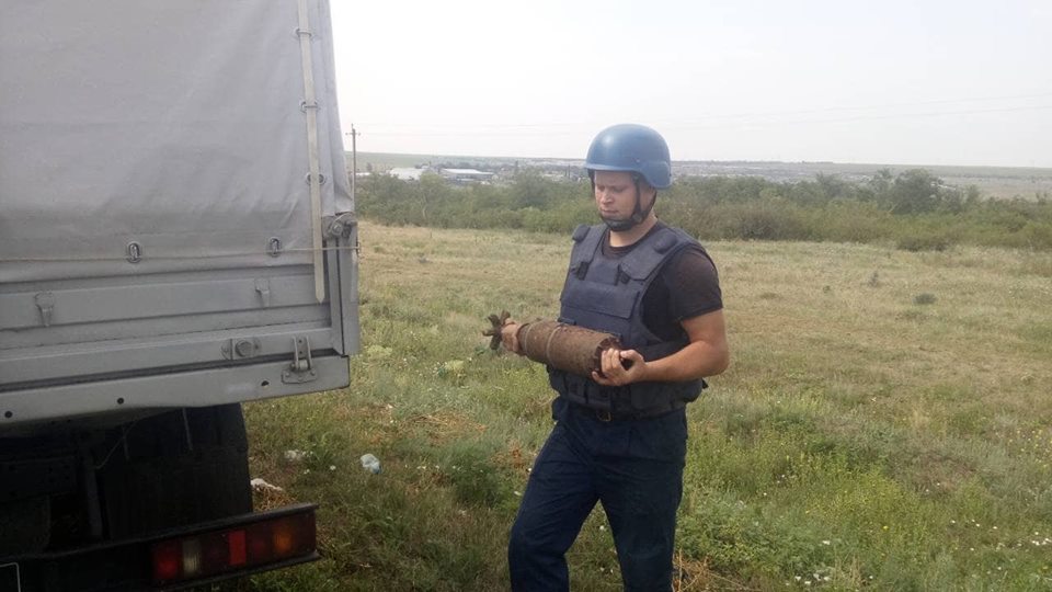 На Николаевщине обезвредили артснаряд, который случайно нашел мужчина 1