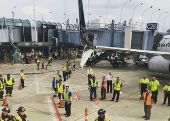 Не разминулись: в аэропорту американского Чикаго столкнулись два пассажирских самолета авиакомпании United Airlines