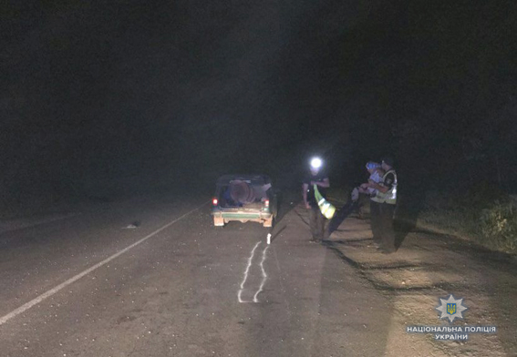 Под Южноукраинском ночью пьяный пешеход попал под колеса авто 1