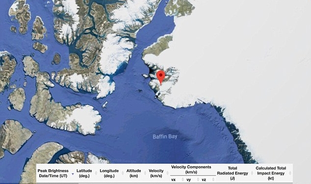 Метеор взорвался рядом с базой ВВС США по обнаружению ракет в Гренландии. Но, к счастью, обошлось без ядерного Армагеддона