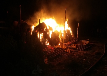 За прошедшие сутки на Николаевщине дважды горели хозяйственные постройки