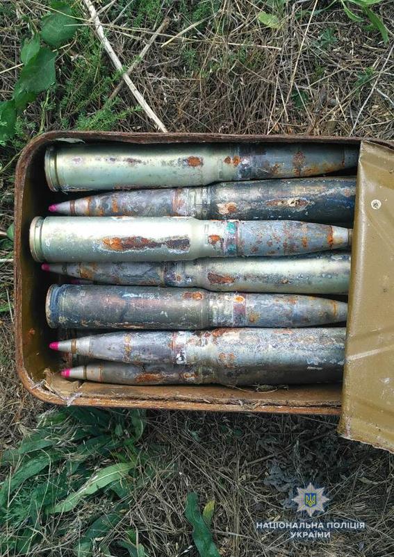 На Николаевщине в лесополосе рядом с полигоном пастух нашел современные боевые снаряды 3