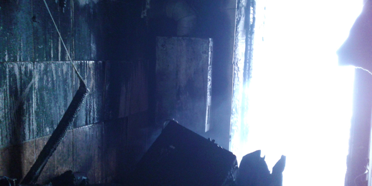 На Николаевщине из-за короткого замыкания машина вспыхнула прямо в гараже