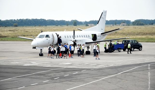 Аэропорт Полтава впервые принял международный рейс