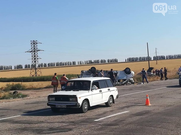 В Запорожской области КамАЗ врезался в маршрутку - 6 погибших, в том числе 5 детей 6