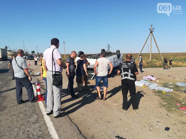 В Запорожской области КамАЗ врезался в маршрутку - 6 погибших, в том числе 5 детей 8