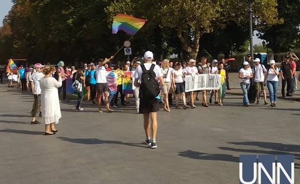 В центре Одессы прошел ЛГБТ-парад