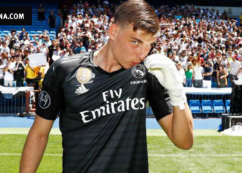 Украинец Лунин сыграл первый матч за мадридский «Реал»