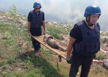 В Южном Буге напротив терминала “Нибулона” всплыла реактивная мина