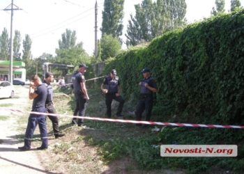 Газонокосильщики нашли возле автозаправки в Николаеве две гранаты