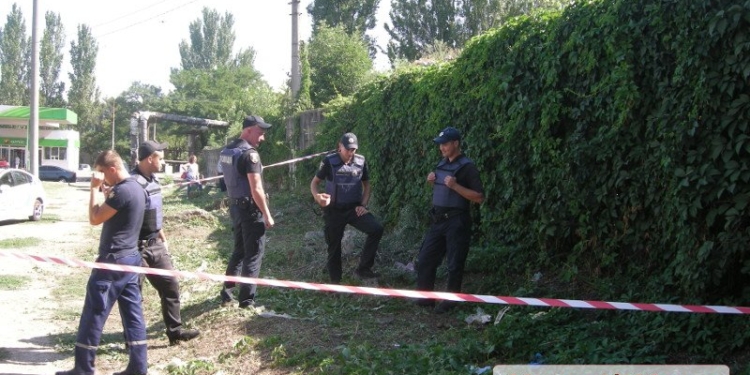 Газонокосильщики нашли возле автозаправки в Николаеве две гранаты