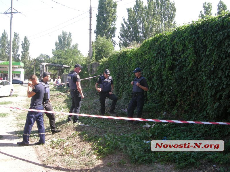 Газонокосильщики нашли возле автозаправки в Николаеве две гранаты 1