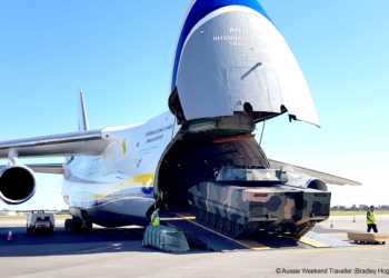 Украинский «Руслан» доставил в Австралию две немецкие бронемашины