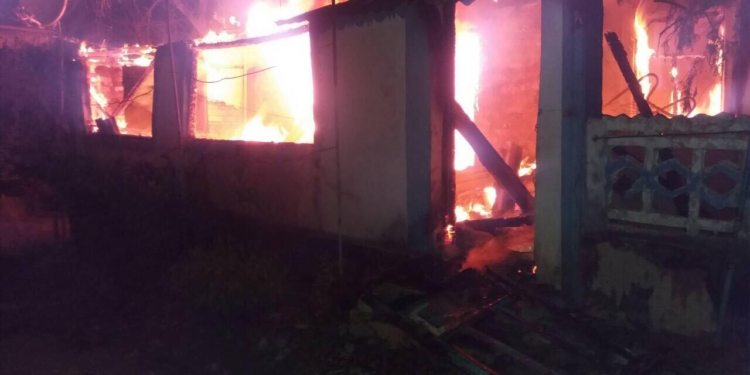 Ночной пожар в Новоодесском районе. Погиб мужчина