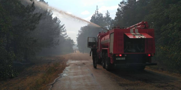 На Николаевщине горит лес. Площадь пожара – 3 га
