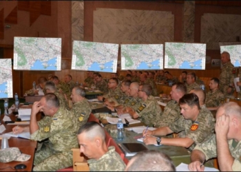 Организаторам учений тоже нужно учиться: на николаевском полигоне «Широкий Лан» прошли занятия для «штабных»